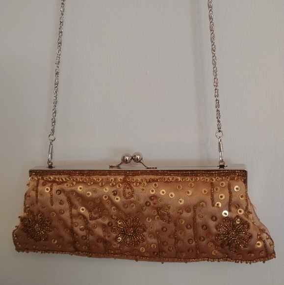 Vintage Gold evening bag - Picture 3 of 8
